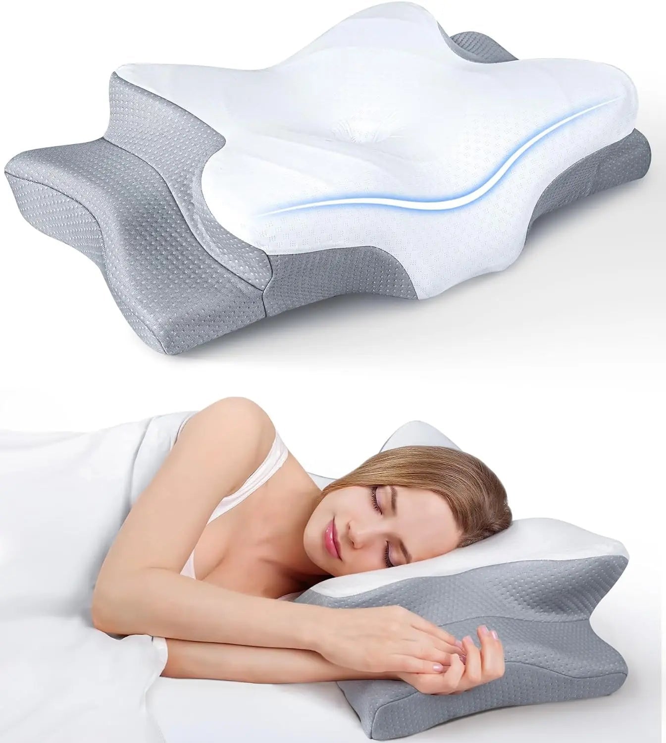 Travesseiro Ergonômico para Sono Profundo