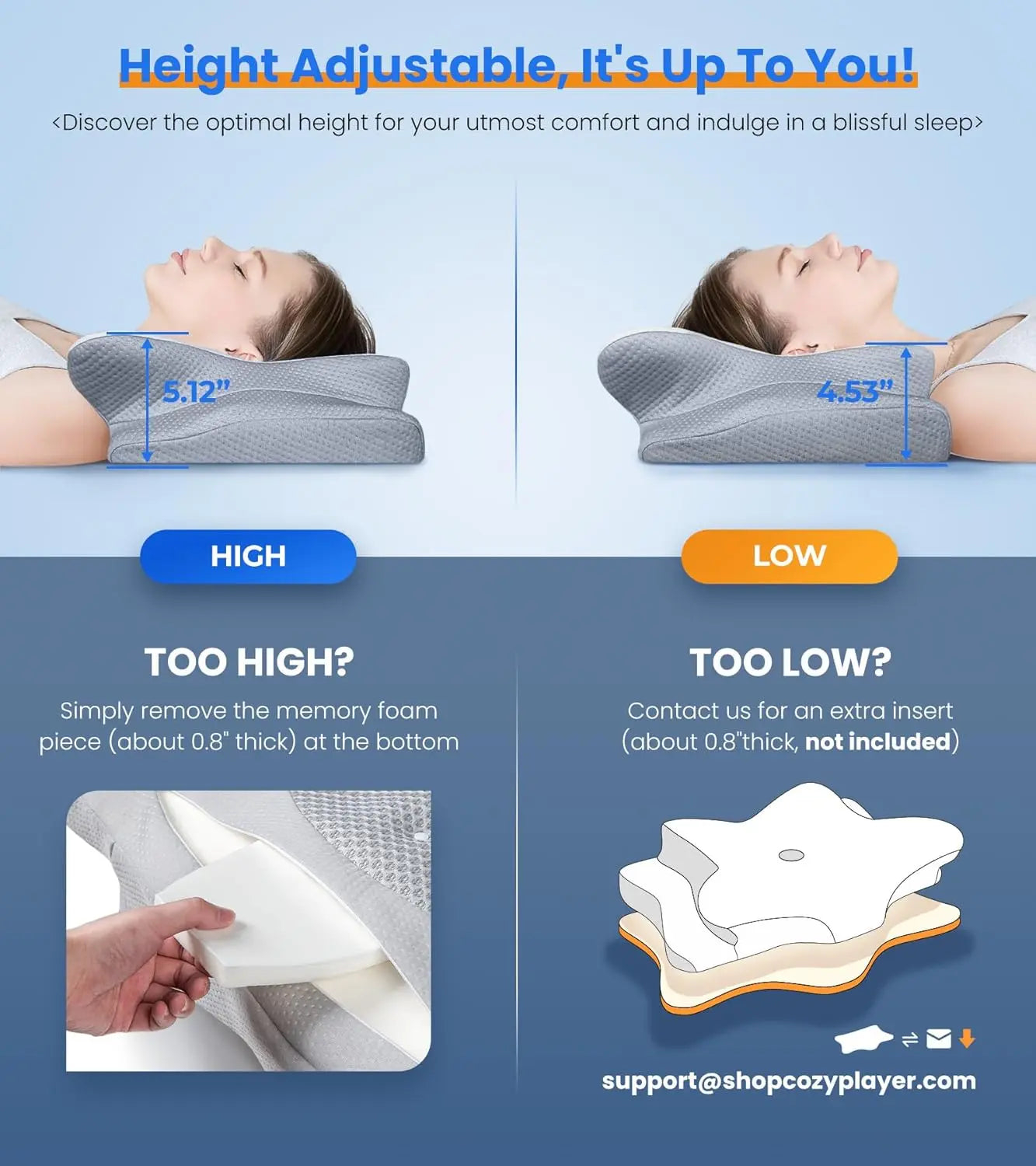 Travesseiro Ergonômico para Sono Profundo
