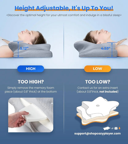 Travesseiro Ergonômico para Sono Profundo