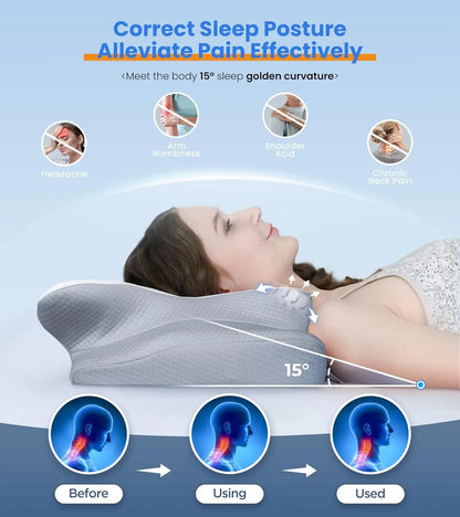 Travesseiro Ergonômico para Sono Profundo
